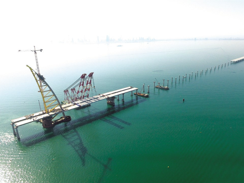 H217 Sheikh Jaber Al-Ahmed Al-Sabah Causeway Project 3 construction